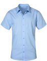 Overhemden korte mouw Poplin Promodoro 6300 light blue